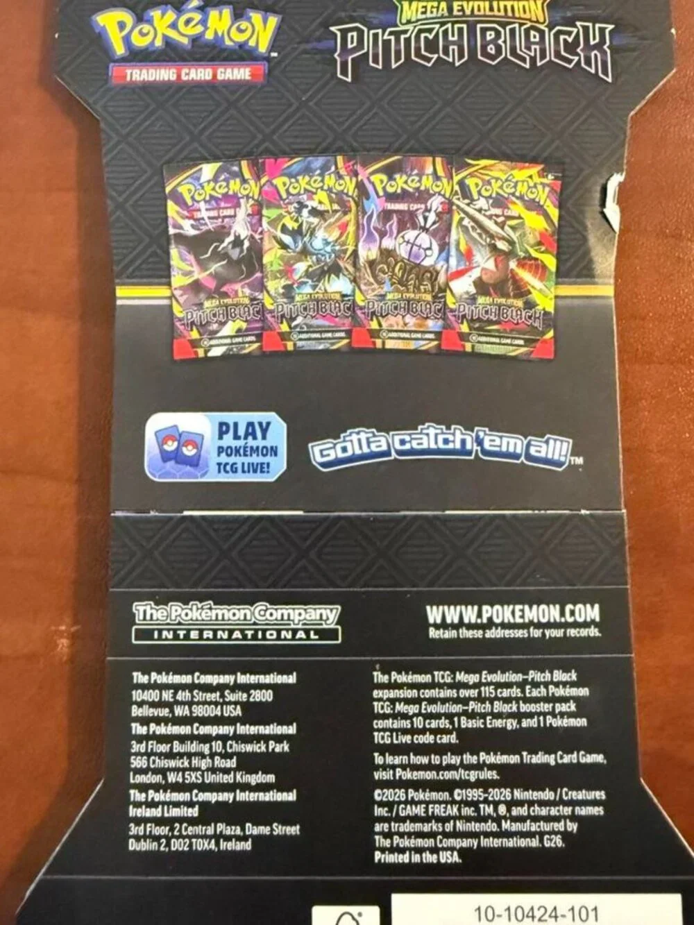 Pokémon TCG Pitch Black Mega Chandelure Sleeved Booster Pack – Sealed